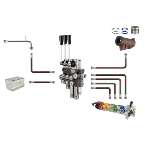 Hüdraulika KIT koos EXTERNAL 3-SECTIONAL DISTRIBUTOR C-360