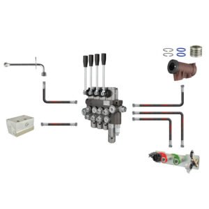 Hüdraulika KIT koos EXTERNAL 4-SECTIONAL DISTRIBUTOR C-360