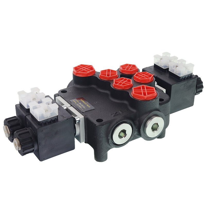 Hüdraulika juhtventiil 2-SECTION 80 L/MIN ELECTRICALLY OPERATED 24V