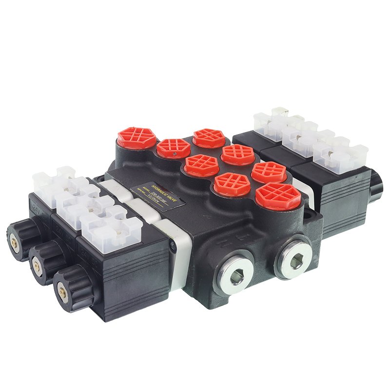Hüdraulika juhtventiil 3-SECTION Z50, 40L/MIN, ELECTRICALLY OPERATED 24V, elektriline PLUGS INCLUDED