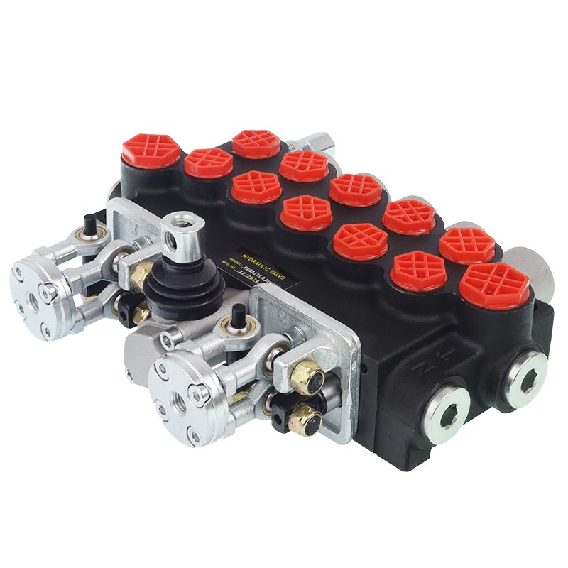 Hüdraulika juhtventiil 5-SECTION 40L/MIN, OPERATED koos ONE LEVER AND TWO JOYSTICKS