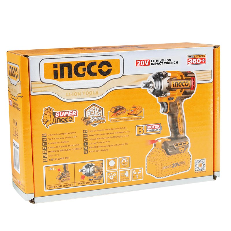 IMPACT WRENCH, juhtmeta, 1/2 INCH, 500NM, 20V.
