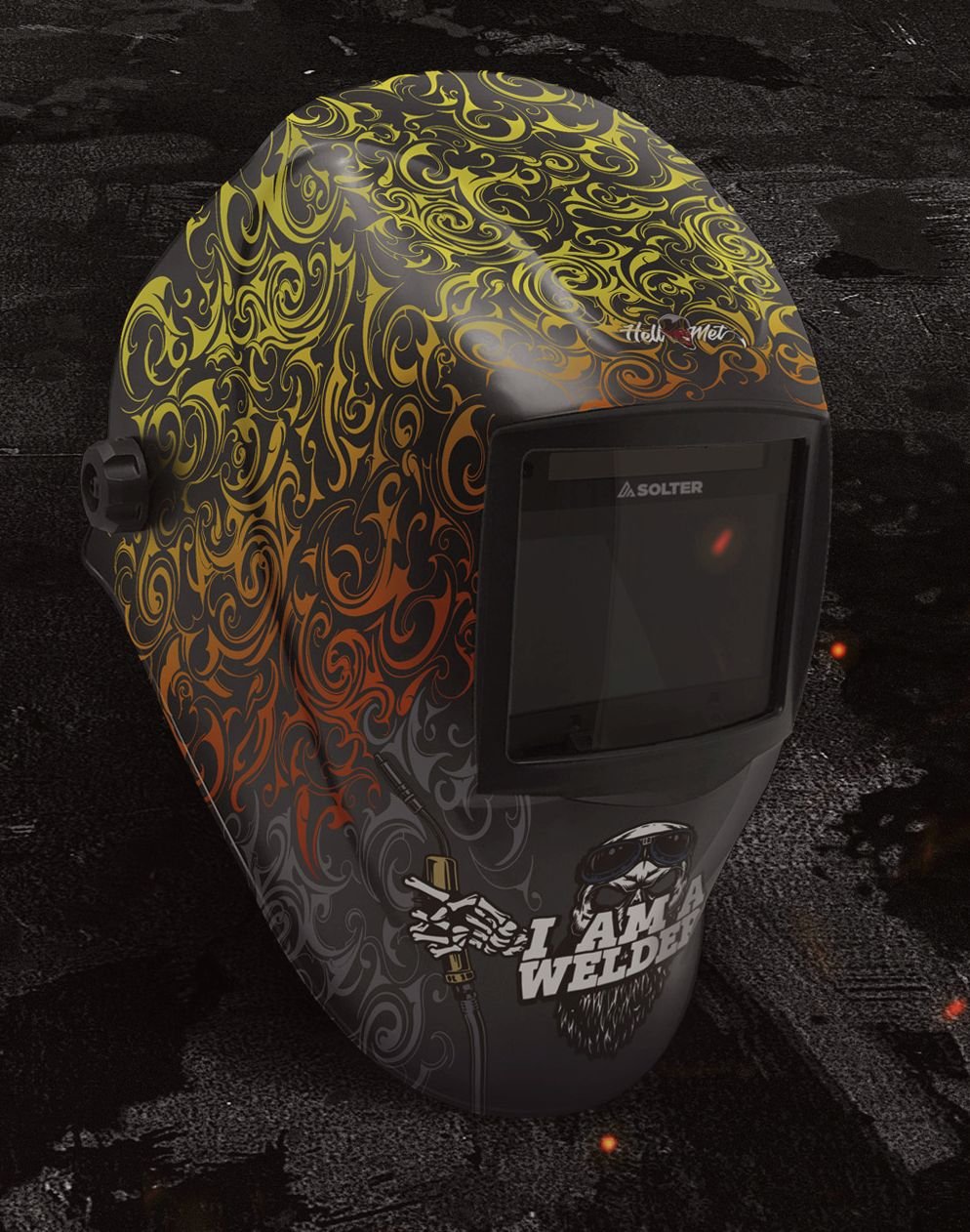 Isetumenev keevitusmask Solter Hellmet Welder***
