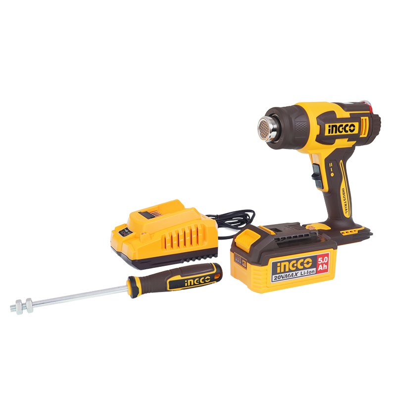 Juhtmeta BLOW TORCH, 20V, 550°C, 5AH aku, IN A kohver