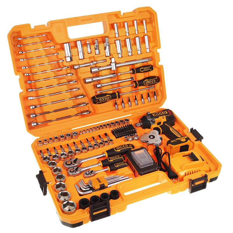 Juhtmeta IMPACT WRENCH 1/2 tolli, 500NM, 20V + 152 tk tööriistakomplekt