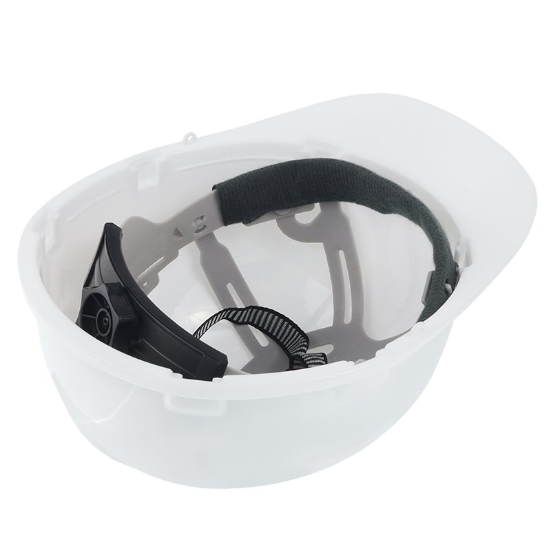 KASK OCHRONNY Z PASKIEM - valge - NORMA EN 397 - DWUPUNKTOWE MOCOWANIE
