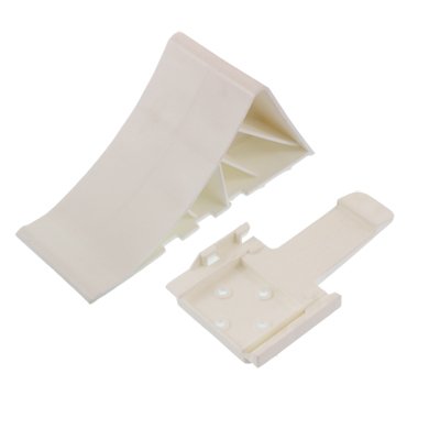 KLIN POD KOŁA L=225MM PLASTIKOWY valge
