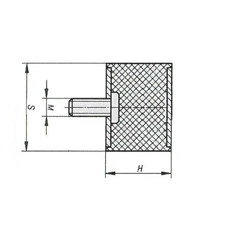 KUMMIST KAITSERAUD M 8/30X30MM 1 KRUVI, 1 AUK