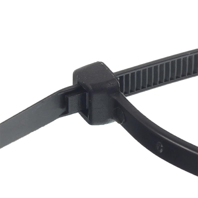 Kaablisidemed, 200x4.8MM, must plastik, 100 tk/pakk
