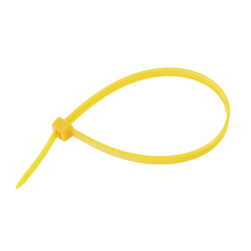 Kaablisidemed, 250x4.8MM, kollane plastik, 100 tk/pakk