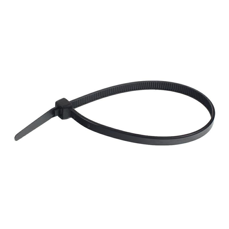 Kaablisidemed, 250x4.8MM, must plastik, 100 tk/pakk