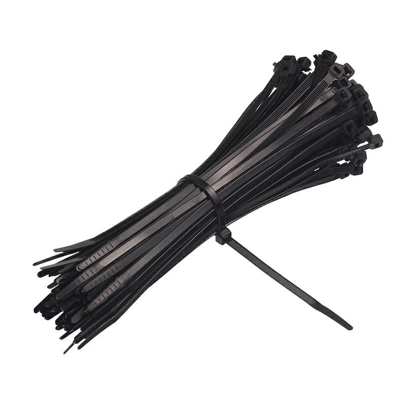 Kaablisidemed, 370x3.6MM, must plastik, 100 tk/pakk