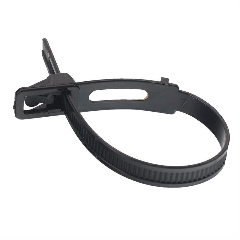 Kaablisidemed, RELEASABLE, 250x7.6MM must, plastik, 100 tk/pakk