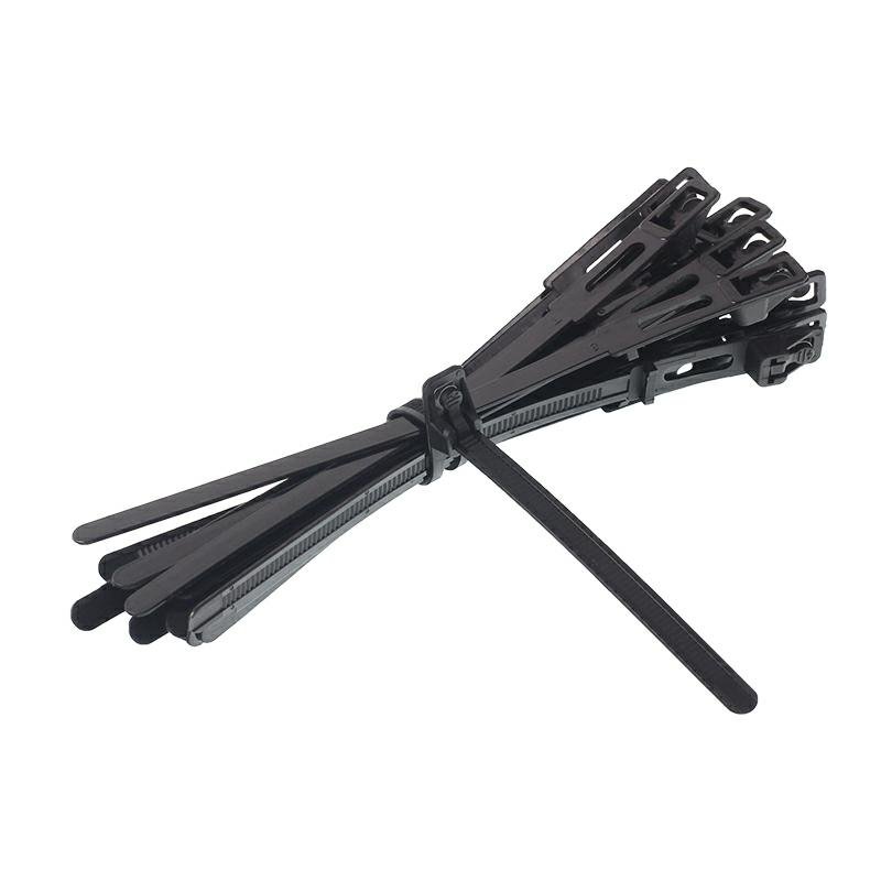 Kaablisidemed, RELEASABLE, 250x7.6MM must, plastik, 100 tk/pakk