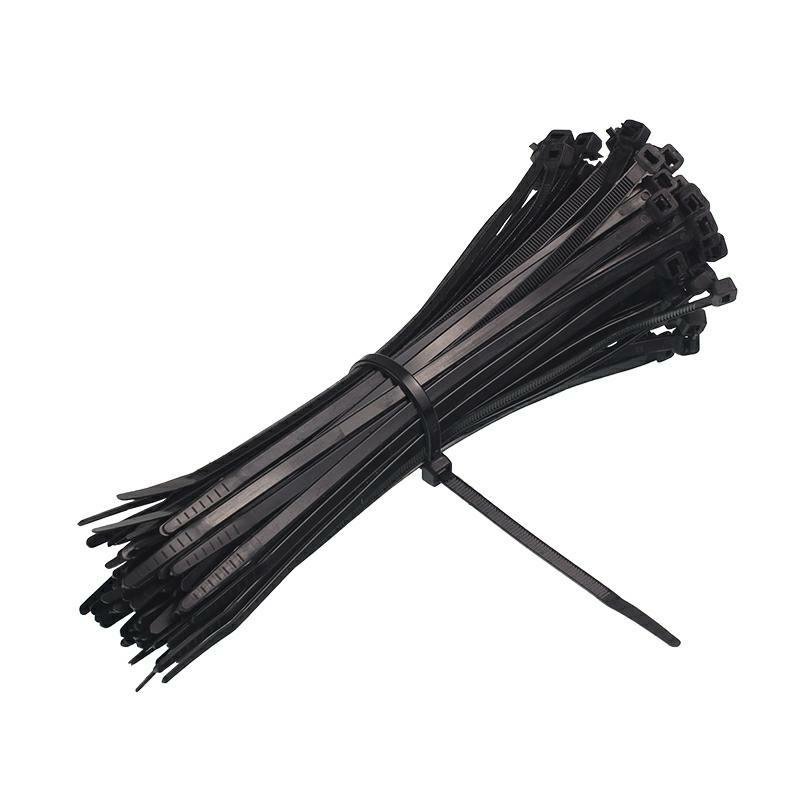 Kaablisidemed, REUSABLE, 200x4.6MM must, plastik, 100 tk/pakk