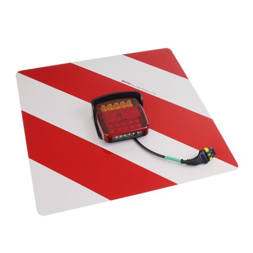 Kahepoolne OVERSIZE WARNING SIGN koos LIGHTING