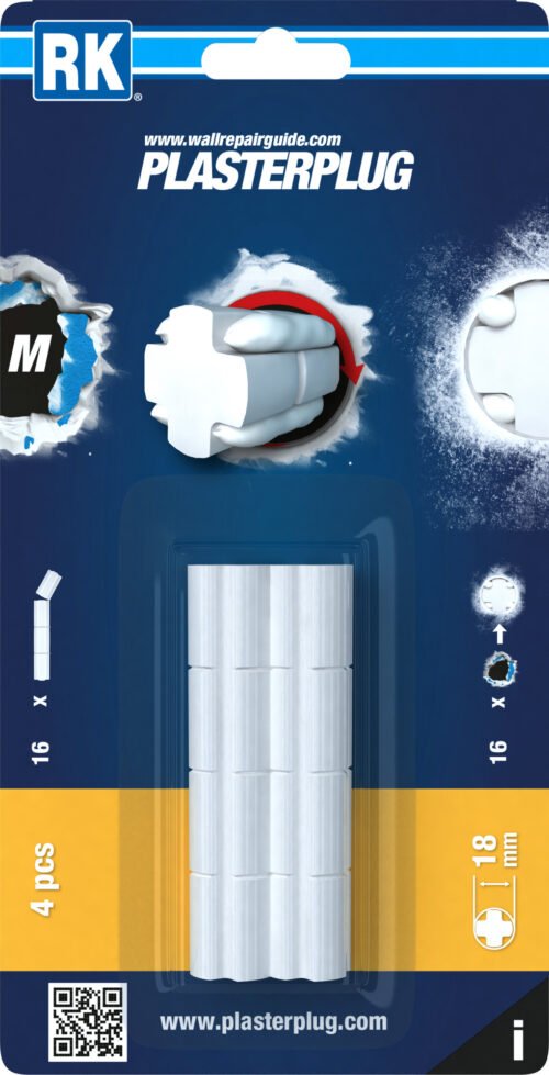 Kipsplaadi paranduskomplekt RK PLASTERPLUG M 18mm 4tk/pakendis* | Käsitööriistad>Maalritarbed | RK | Trollo.ee | Üle 10 000 toote