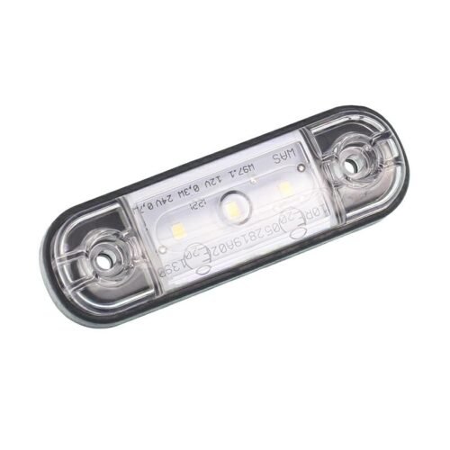 Küljetuli valge DIODE OVAL FLAT 12/24V