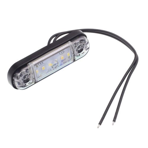 Küljetuli valge DIODE OVAL FLAT 12/24V