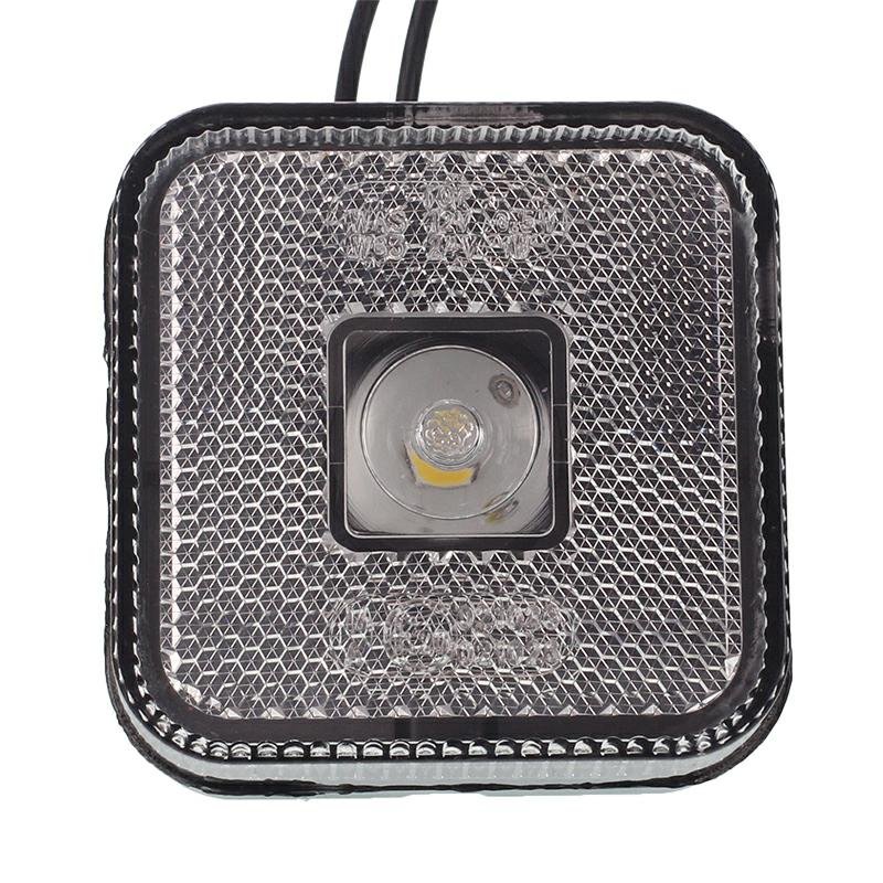 Küljetuli valge DIODE nelikant koos kaabel, 12/24V - MAN
