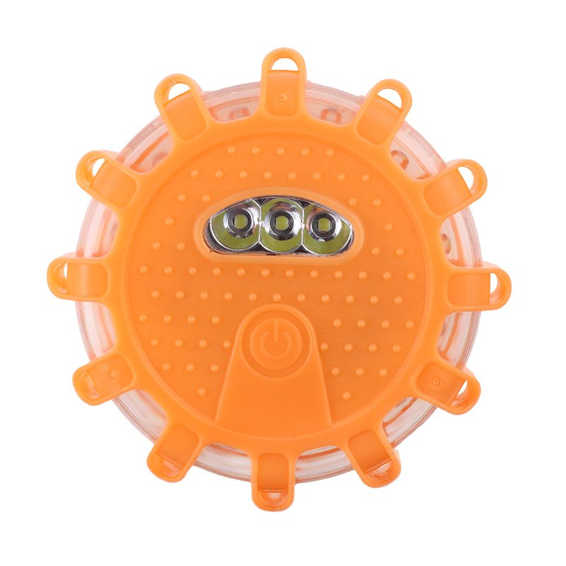 LAMP, OHU- JA HOIATUS, 15 LED-i, 9 VALGUSMUSTRIT, VÕIMSUS: 3 BATERIE AAA, MEREVAIGUKOLLANE