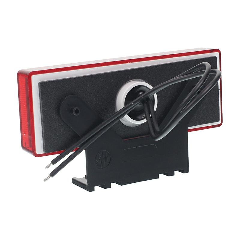 LAMPA OBRYSOWA CZERWONA DIODOWA KOOS UCHWYTEM, 12/24V, LED BY CONTOUR