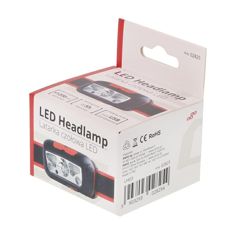 LED COB ESITULI HOIATUSREŽIIMIGA, 1200MAH, MICRO USB, REGULEERITAV RIHM