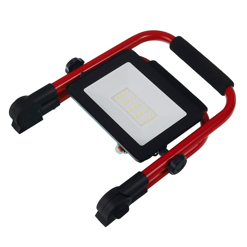 LED FLOODLIGHT, RECHARGEABLE, 12/230V, 10W laadija + BASE