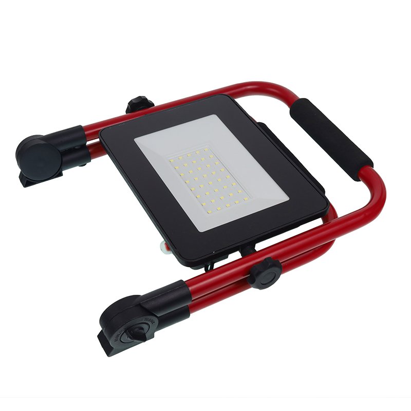 LED FLOODLIGHT, RECHARGEABLE, 12/230V, 20W laadija + BASE