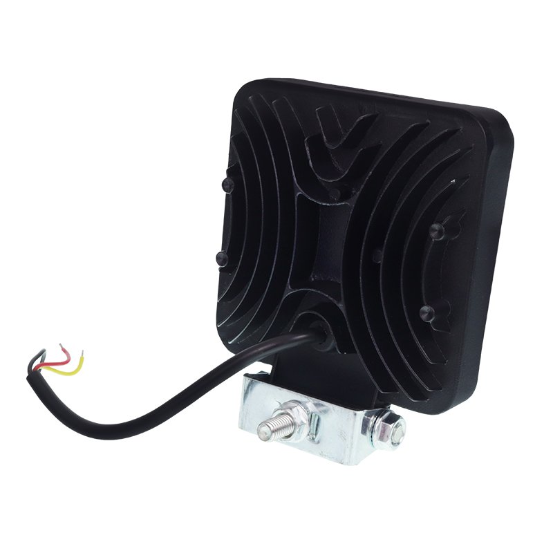LED-TÖÖVALGUSTITE HALOGEEN, 72 LED-KOBKA + KOLLANE KÜLGMÄRGISTUSDIOOD, RUUDUKUJULINE, 12-36V, 110X110X35MM, ALUMIINIUMKORPUS, PROŽEKTOR
