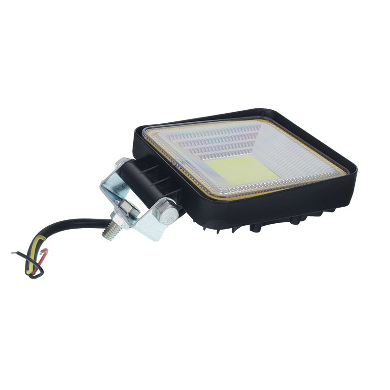 LED-TÖÖVALGUSTITE HALOGEEN, 72 LED-KOBKA + KOLLANE KÜLGMÄRGISTUSDIOOD, RUUDUKUJULINE, 12-36V, 110X110X35MM, ALUMIINIUMKORPUS, PROŽEKTOR