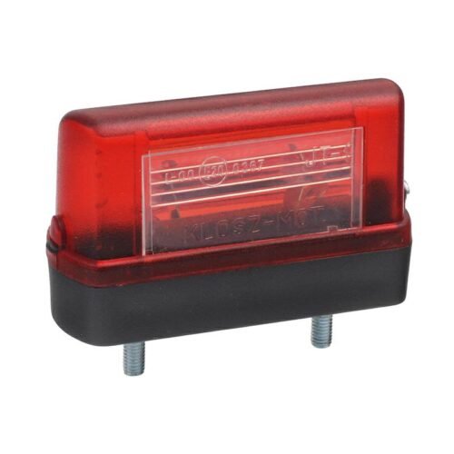 LICENSE plaat LIGHT - punane HOUSING