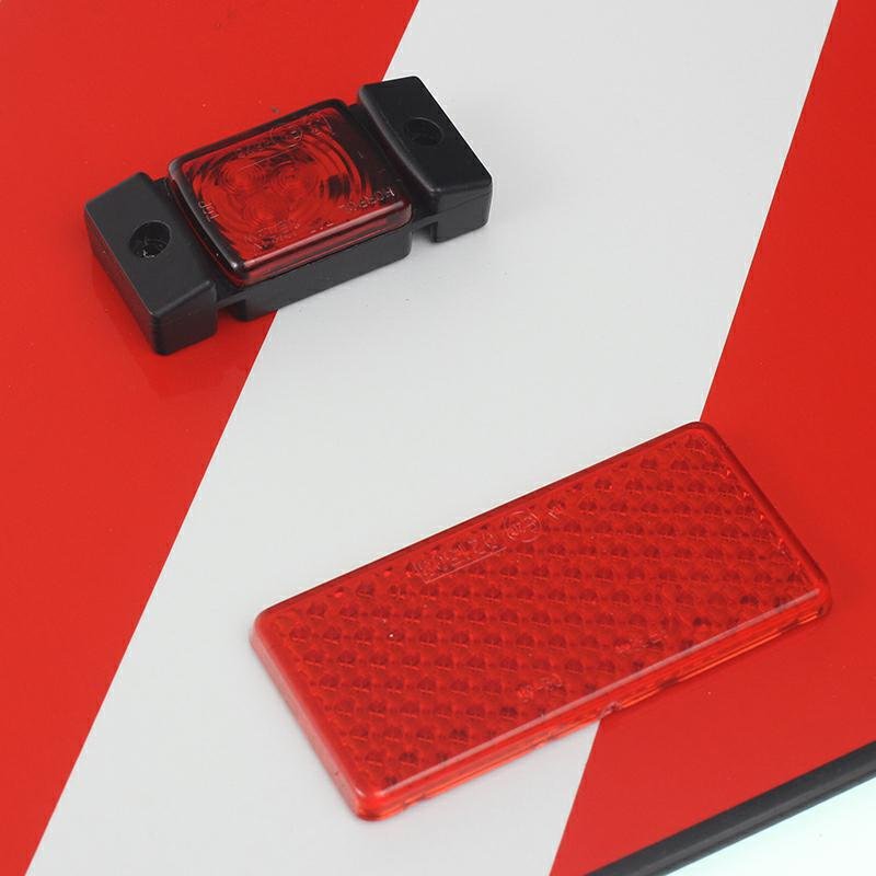 OVERSIZE LOAD SIGN koos LED LIGHTING, vasak, 300x400MM, koos FRAME, kõrge-VISIBILITY