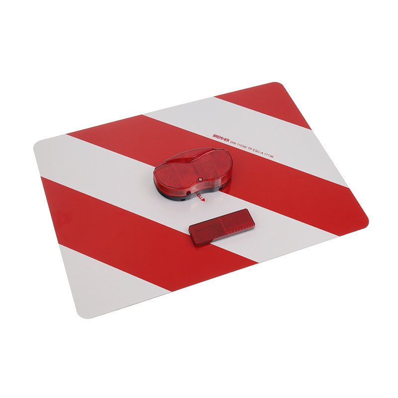OVERSIZE WARNING SIGN koos LIGHTING AND REFLECTOR, parem, 400x300MM, ilma FRAME