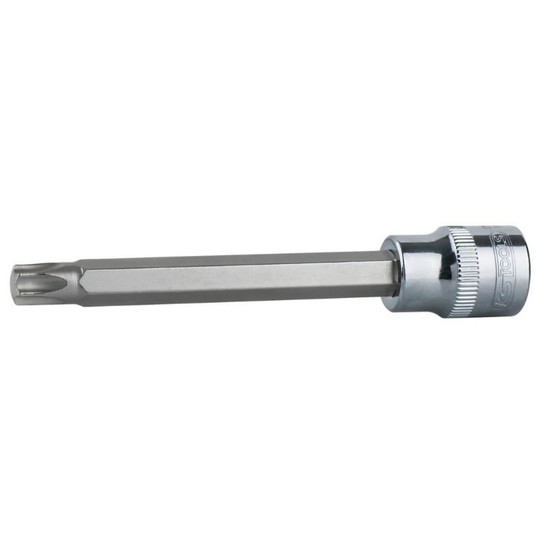 Otsakupadrun pikk Torx 1/2" CHROMEplus, riputussildil T20, KS Tools