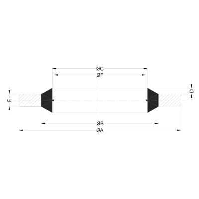 PAD G2, 60,58X73,03X3,20MM METALL-KUMMI PLIIATSIGA