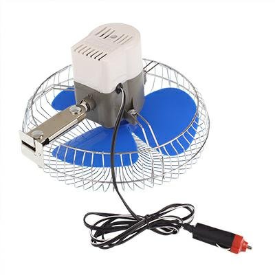 PÖÖRDAUTO VENTILAATOR 12V METALLIST, FIKSEERITUD KINNITUSEGA, 8 TOLLI