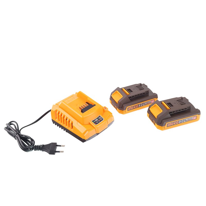 POWER komplekt 2X liitium-ION aku 20V 2AH + 2A laadija