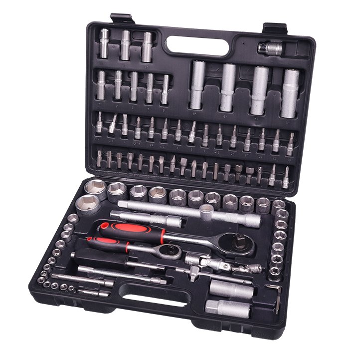 Pesa WRENCH komplekt, 94-PIECE, plastikkohver, plastik CLIPS
