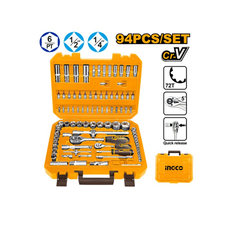 Pesa WRENCH komplekt 94 tk. plastikkohver, plastik LATCHES, CRV