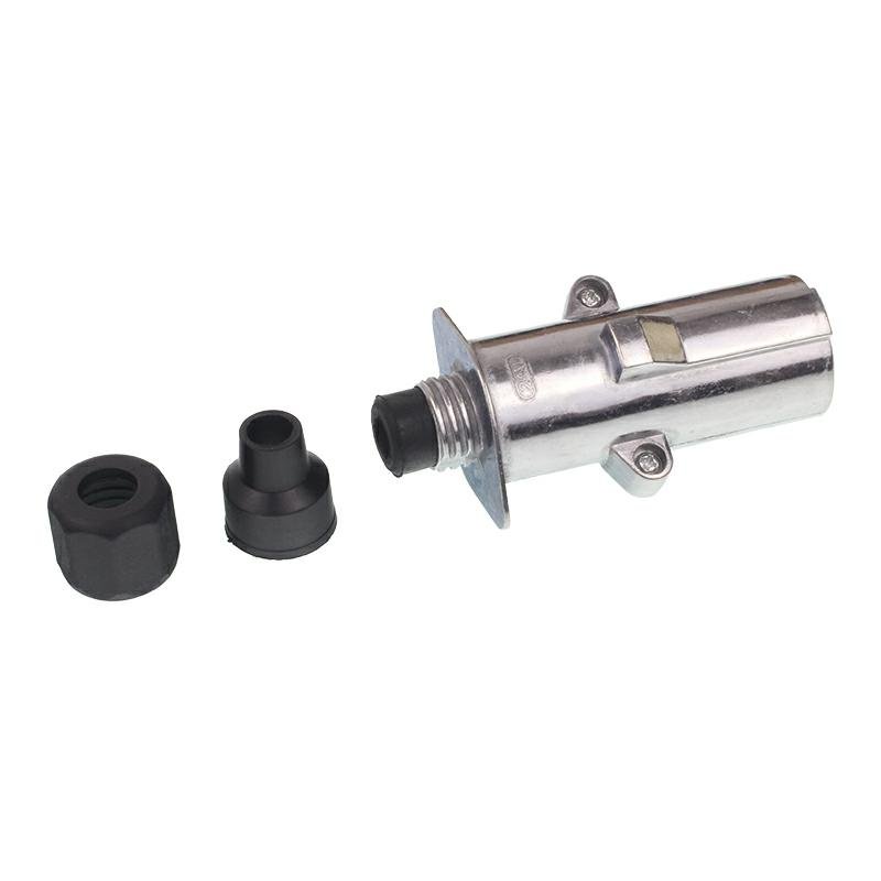 Pistik 7/24V N alumiinium, SCREW sõrm komplekt koos SCREW NUT AND PVC CAP