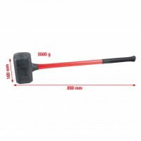 Põrkevaba vasar eriti suur XL 5500g, KS Tools