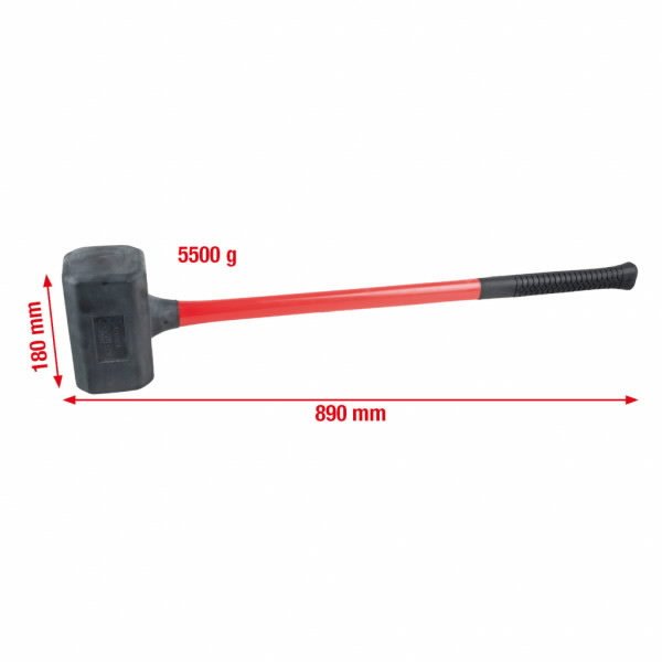Põrkevaba vasar eriti suur XL 5500g, KS Tools
