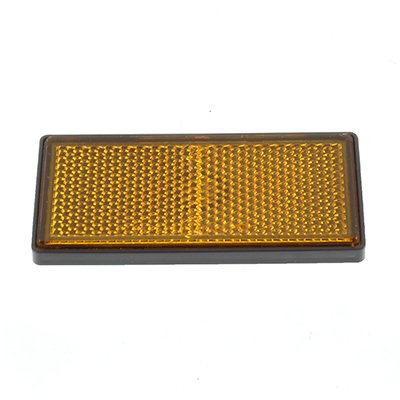 RECTANGULAR REFLECTOR, STICK-ON, ORANGE 86X40MM, ÜHES KAADRIS