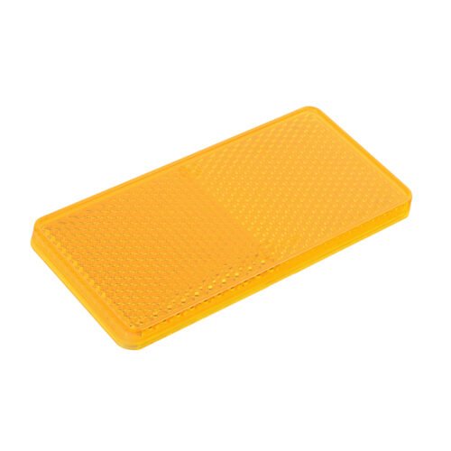 RECTANGULAR SELF-ADHESIVE REFLECTOR ORANGE 94X44MM
