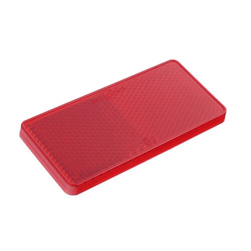 RECTANGULAR SELF-ADHESIVE REFLECTOR punane 94x44MM