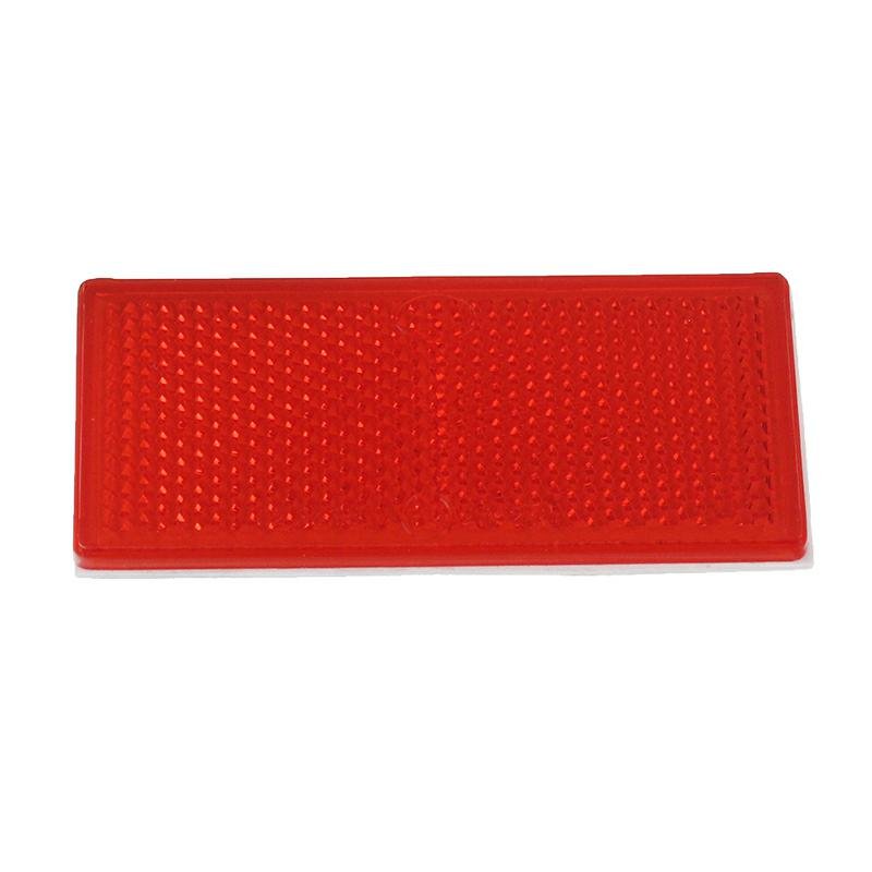 RECTANGULAR STICK-ON REFLECTOR punane 83x37MM