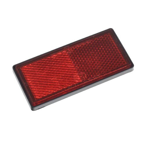 RECTANGULAR STICK-ON REFLECTOR punane 86x40MM