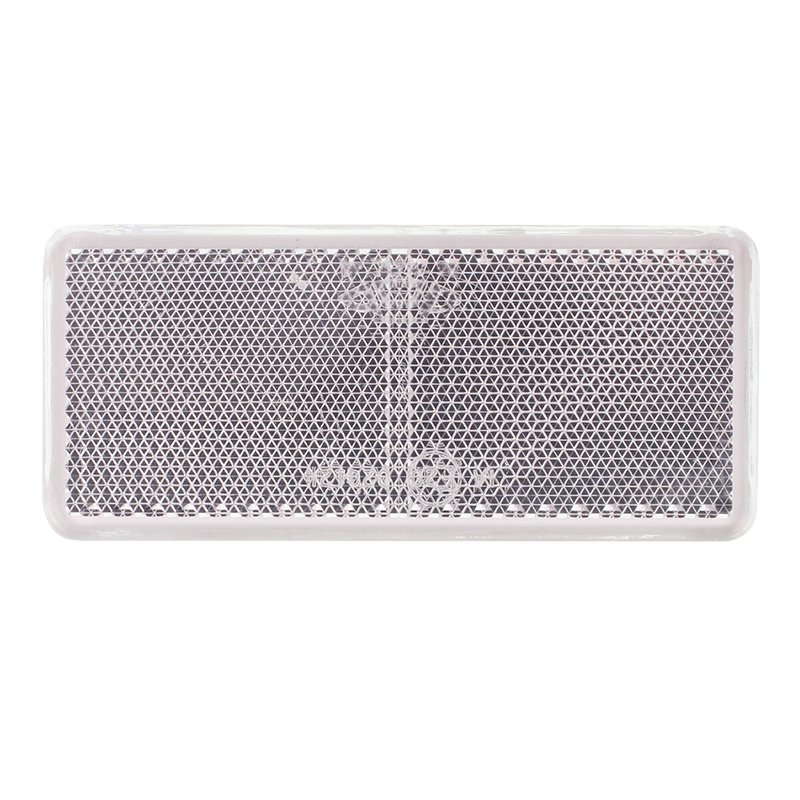 RECTANGULAR STICK-ON REFLECTOR valge 90x40MM