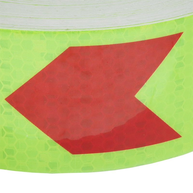 REFLECTIVE ARROW TAPE 25M NEON punane